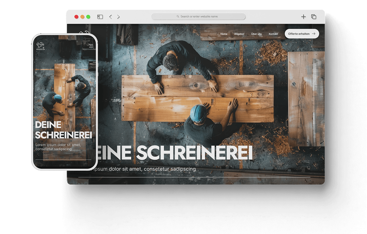 Zempp.ch Website für Handwerker